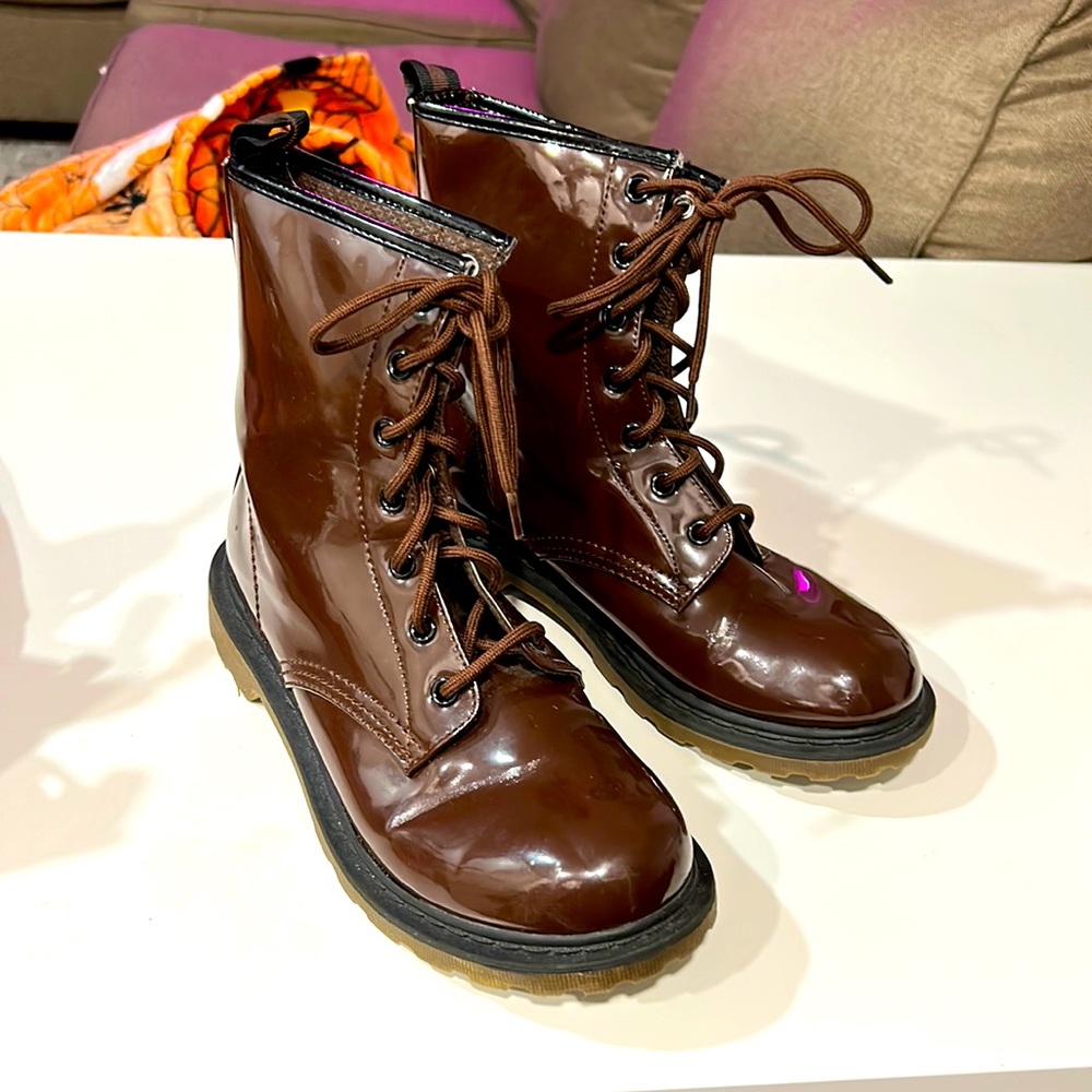 Dark brown boots